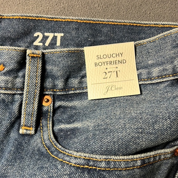 NWT J.Crew Slouchy Boyfriend Jeans size 27T - Picture 3 of 9